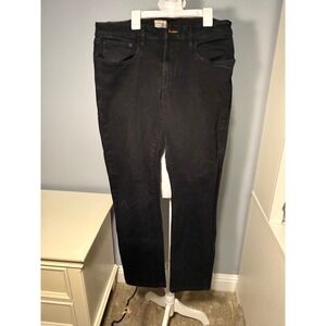 Weatherproof Vintage Slim Straight Black Jeans Womens 34x32